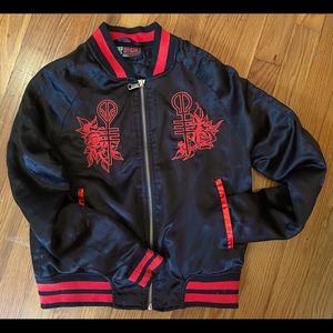 Limited edit Souvenir 21 Pilots rose bomber jacket